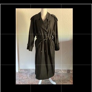London Towne black trench coat